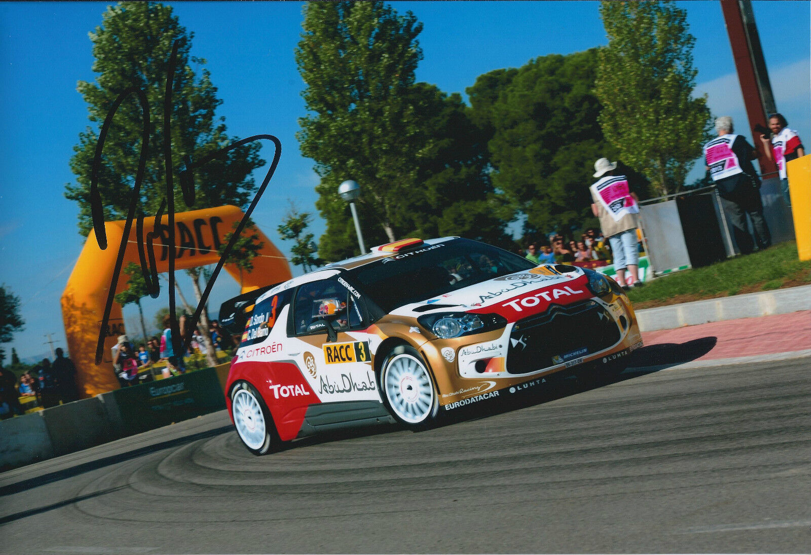 Dani SORDO Signed 12x8 Photo Poster painting Autograph AFTAL COA Citroen Total DS3 WRC SPAIN