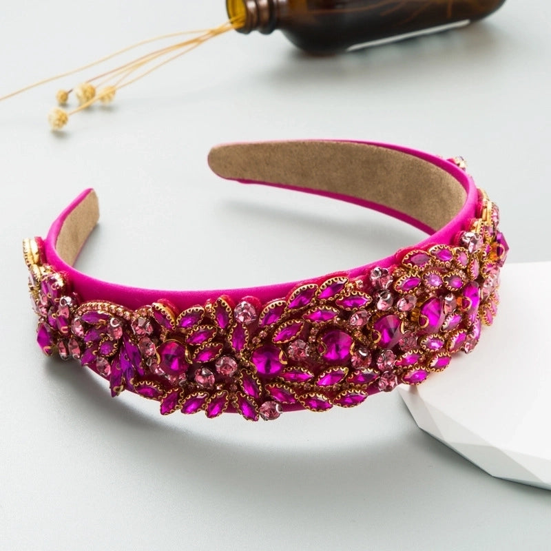 Fashion Geometric Cloth Rhinestones Hair Band