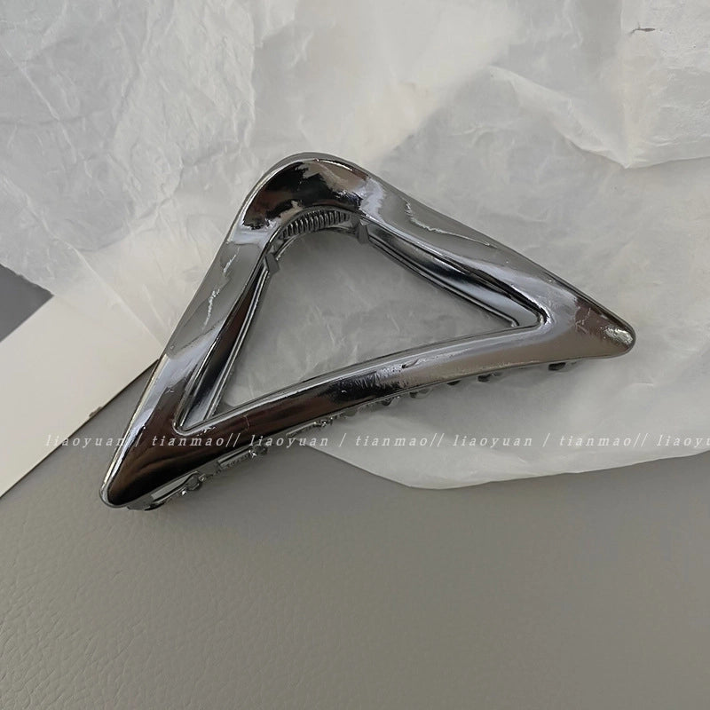 Casual Minimalist Women’s Star Solid Color Alloy Metal Hollow Out Hair Clip Hairpin Hair Claws