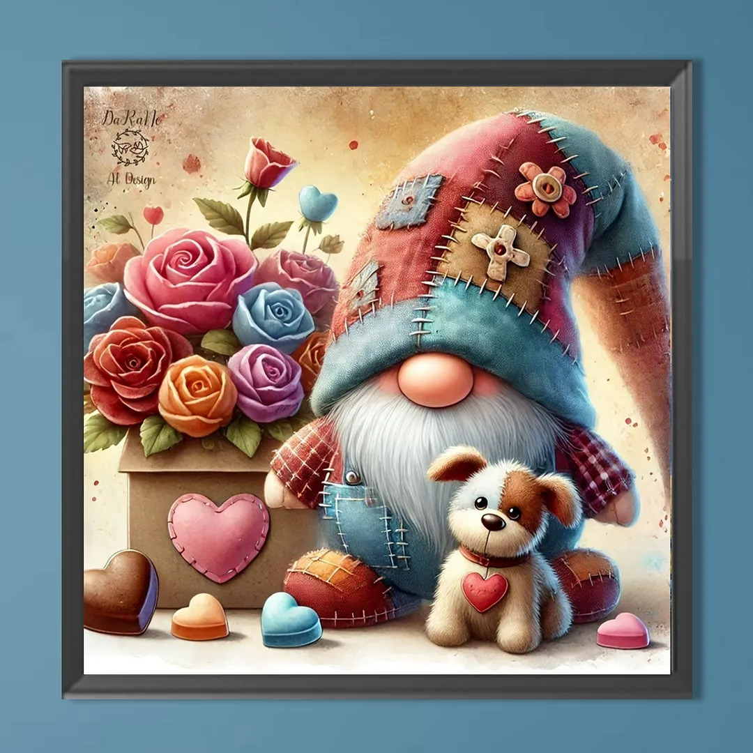 Fabric Goblin Full DIY 5D Round Drill Diamond Art Kits 15.75 X15.75 in Diamond Dots Paintings Picture Arts Craft for Adults/Beginners Gift Idea Home Decor