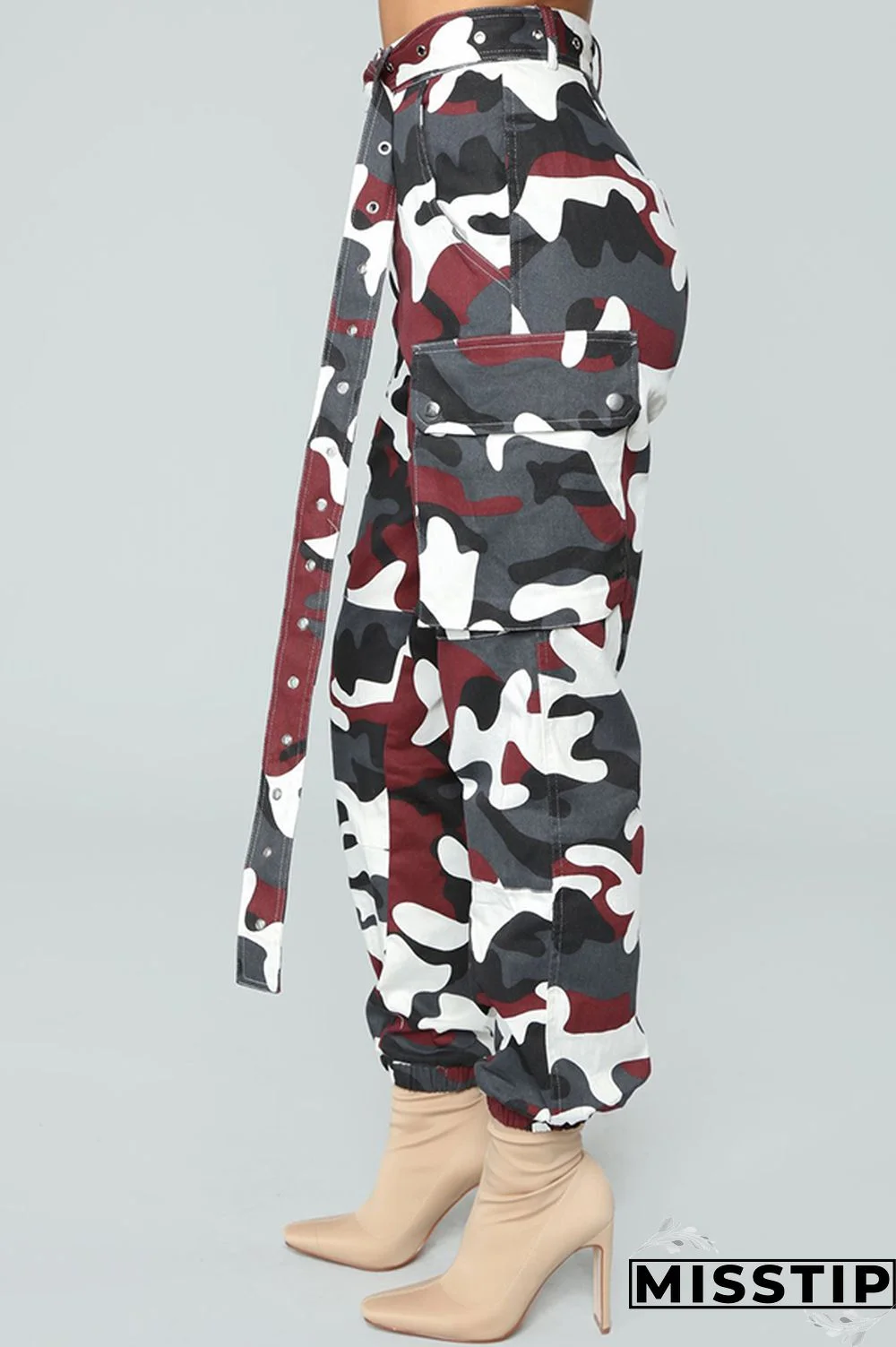 Yellow Zipper Fly Button Fly Mid Metal Zippered pencil Pants Pants