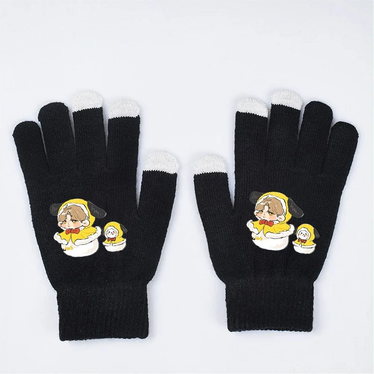 BT21 Snowman Touch Screen Gloves