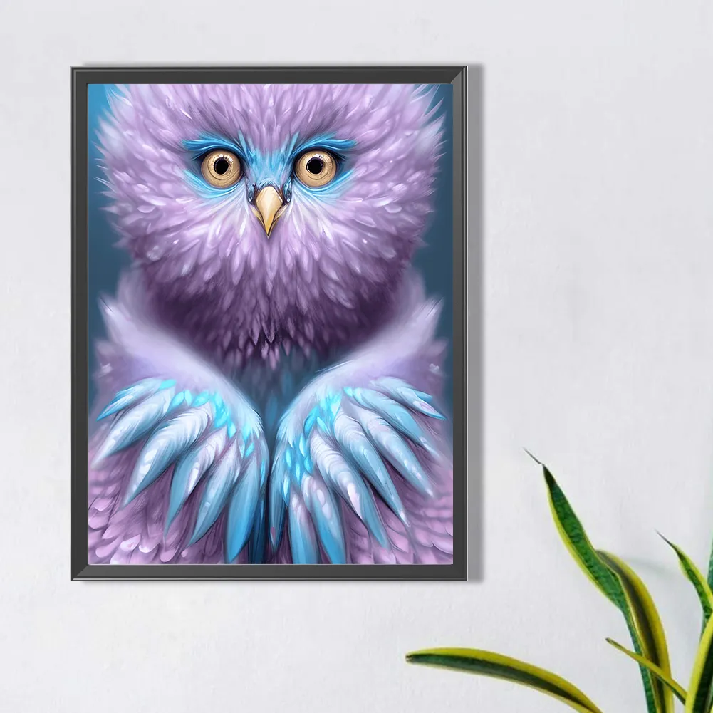 Full Round Diamond Painting 40*50cm - Fluffy Bird