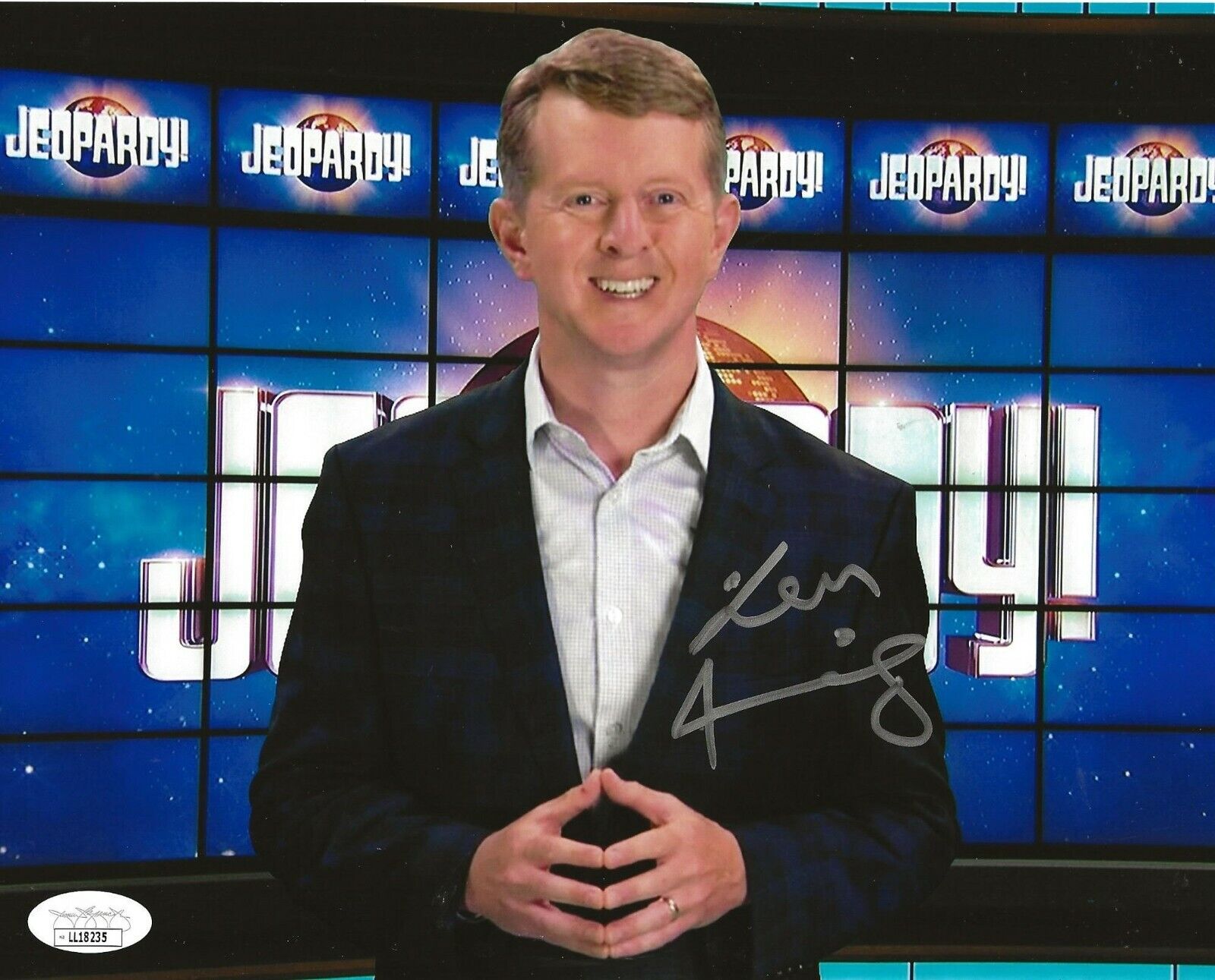 Ken Jennings signed Jeopardy 8x10 Photo Poster painting autographed 2 JSA Certified