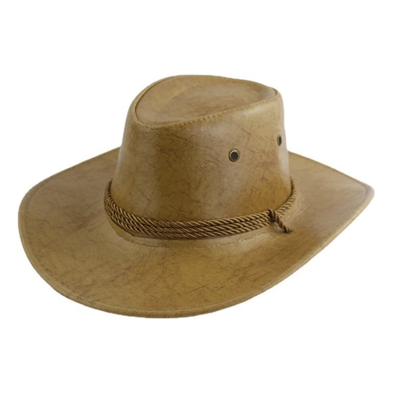 Western Denim Hat Men’s Double-sided Suede Large Brim Sun Hat Women’s Riding Hat Grassland United States