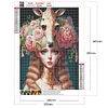 Diamond Painting -DIY Round Drill Giraffe Girl
