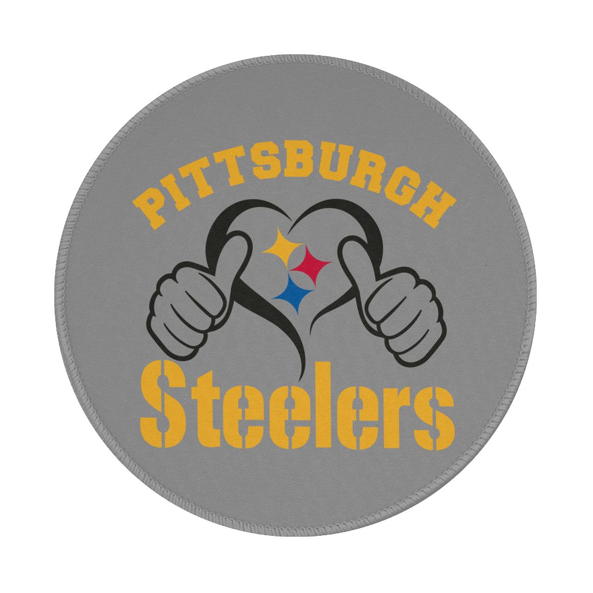 Like Pittsburgh Steelers Gaming Round Mousepad for Computer Laptop