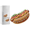 DIY Special Shape Diamond Art Fridge Magnets Sticker Kit (Hot Dog Hamburger)