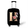 Stretch Printed Suitcase Cover Washable Luggage Protector Fits 18-32 Inch Luggage Letter pattern