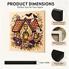 Halloween Bead Art DIY Pearl Painting Kit with Frame(Halloween House)