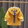 Kid Baby Girl Boy Olympic Velvet Cartoon Dinosaur Coat