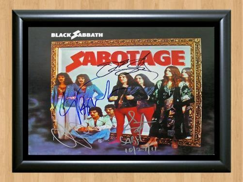 Black Sabbath Sabotage Signed Autographed Photo Poster painting Poster Print Memorabilia A4 Size