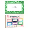 30PCS Colorful Reusable Diamond Painting Section Frame Release Film with Clear Window, Non-Stick Dust-Proof  Release Paper, Easy Peel Diamond Art Canvas Covers, DIY Diamond Painting Accessories for Adults
