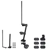 [US Local Warehouse] Boat Trailer Steps with Handrails Anti-Slip Boat Trailer Ladder Yacht Staircase Marine Trailer Step Capacity 450 lbs for Boats Dock & Launching