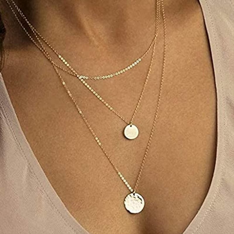 Alloy With Coin Necklaces 3 PCS