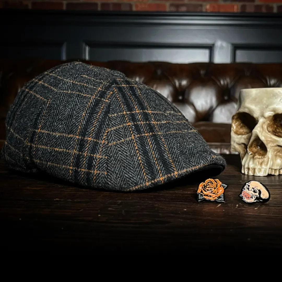 Hatsfashion-The Halloween Rose   Cap - Plaid