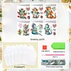 uk.everydayedeals 6Pcs DIY Diamond Painting Greeting Card - Dinosaurs