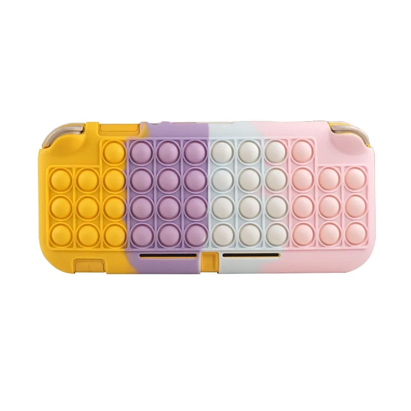 Christmas Gift New Push Bubble Sensory Fidget Toy For Nintendo Switch Lite Game Console Case Switch Lite Accessories Silicone Case
