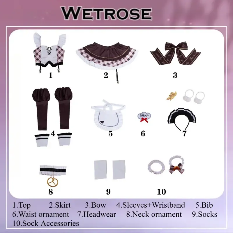 [Wetrose] In Stock Goddess of Victory: Nikke Bready Coffee Maid Game Outfit Cosplay Costume