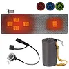 USB Rechargeable Heated Sleeping Bag Pad 3 Heat Levels 5 Heating Zones for Tent