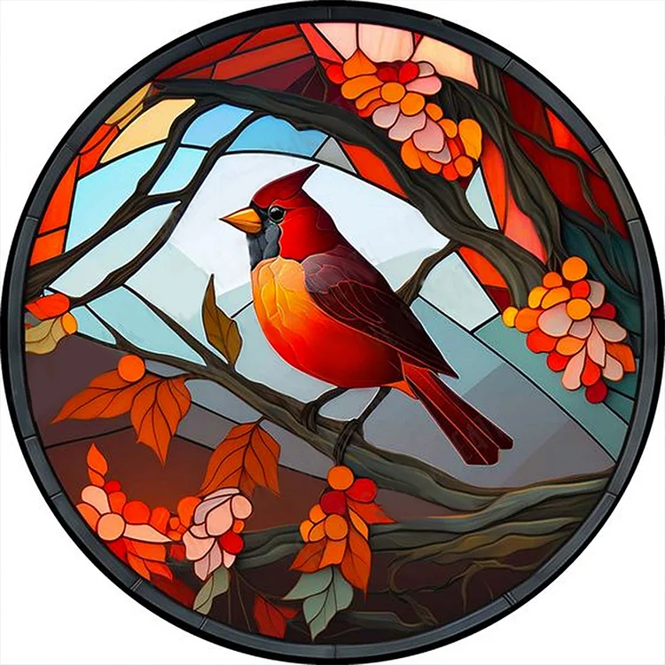 4pcs/Set Cardinal - Full Round - Diamond Painting (30*30cm)