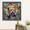 Diamond Painting-DIY Full Round Drill Stained Glass Dog