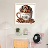 (Multi-Style) Dog Coffee Cup-11CT Stamped Cross Stitch 40*40cm/15.75*15.75in tapestrymarket