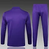 2025/2026 Real Madrid Half-Pull Training Suit Purple Football Shirt 1:1 Thai Quality