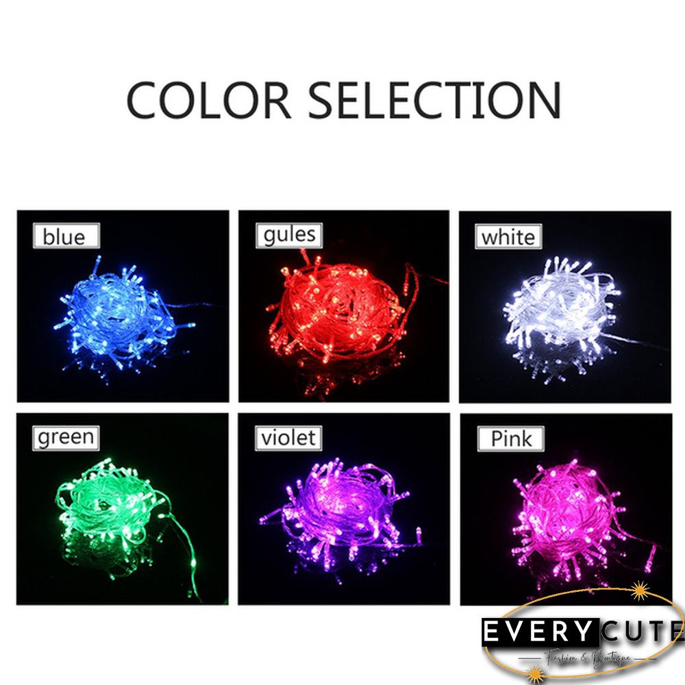 Outdoor 10M/20M 9 Colors Wedding New Year LED Christmas Decoration Outdoor Fairy String Light