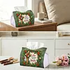 Season of Jesus DIY PULeather Diamond Painting Tissue Box for Adults Beginners Large Size Diamond Art Paper Storage Holder for Living Room Bathroom Table Decor