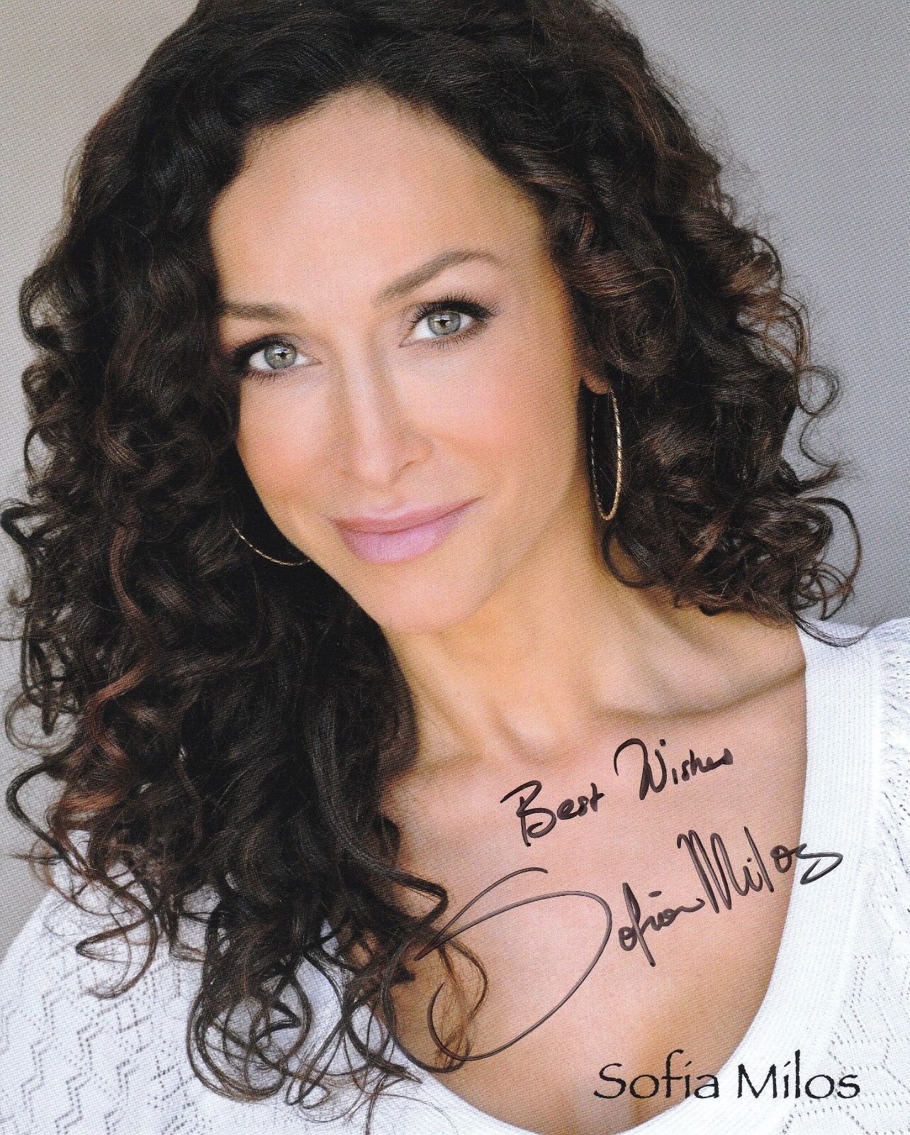 Sofia Milos Autographed 8x10 Photo Poster painting