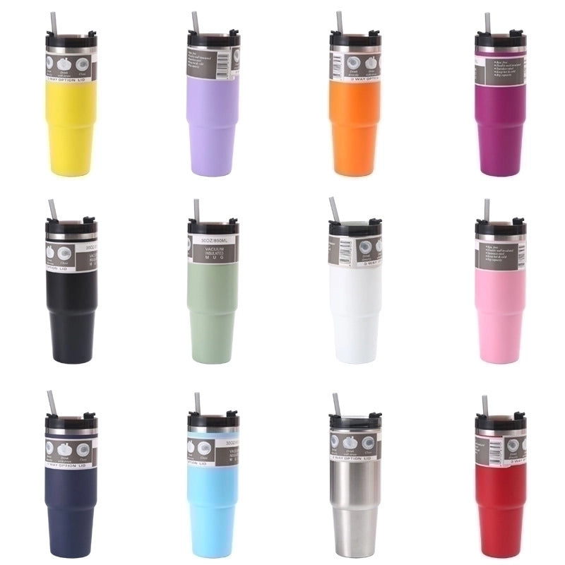 Casual Vacation Multicolor Stainless Steel Water Bottles 1 Piece