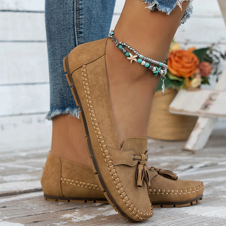 Women's Vintage Bow Loafers  Stunahome.com