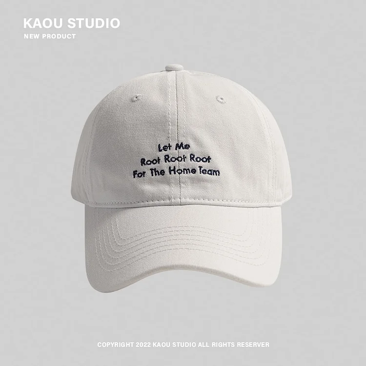 Hat Female Sun-Proof Korean Style Ins All-Matching Baseball Cap TrendyAlphabet Peaked Cap Spring and Summer