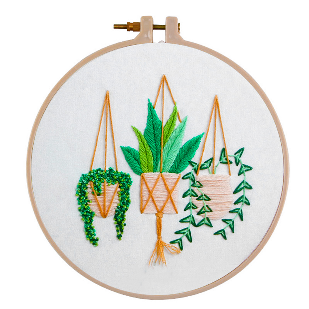 

Plants Basket - Embroidery - 30x30cm, 501 Original