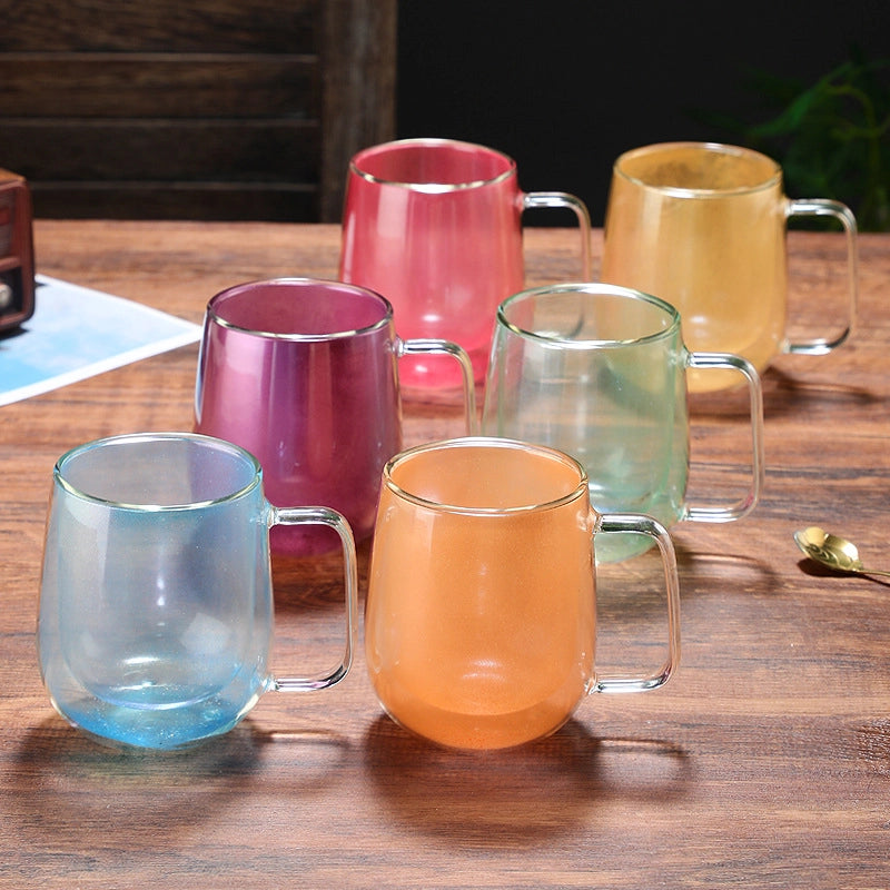 Casual Solid Color Glass Water Bottles 1 Piece