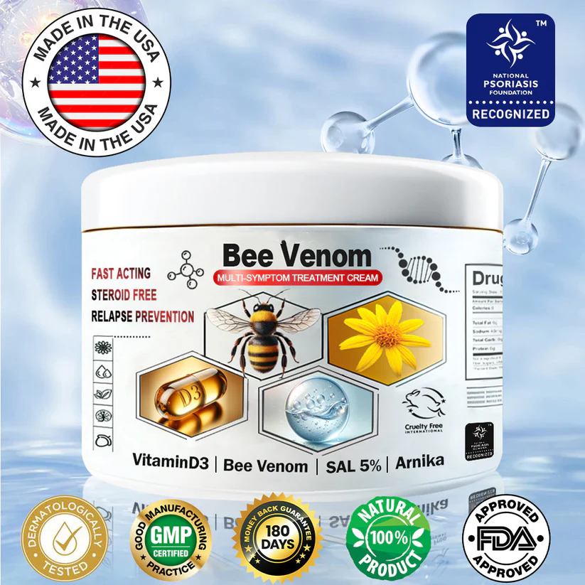 🔥Bee Venom Multi-Symptom Skin Treatment Cream (👨‍⚕CDA RECOMMENDS)