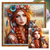(Multi-Style) Girl And Animal-11CT Stamped Cross Stitch 50*50cm/19.69*19.69in tapestrymarket