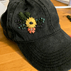 【6 PCS】Water Soluble Tall & Skinny Flowers Embroidery Pattern,peel and stick paper for ornaments