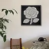 DIY Pearl Painting Rose for Home Wall Decor(25x25cm)