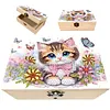 Bo&icirc;te de rangement faite main &agrave; la main pour d&eacute;coration de bureau &agrave; th&egrave;me de peinture en diamant en 5D