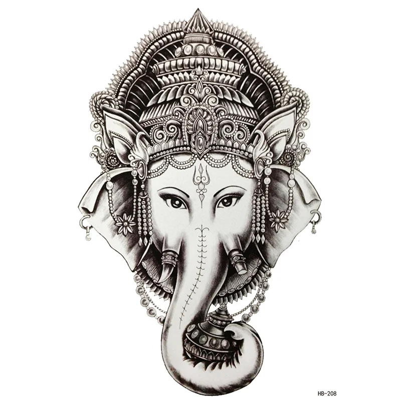 Sdrawing Forest Tattoo Sticker for Men Tiger Wolf Tattoo Death Skull Temporari Tattoo Skeleton Naked Girls Fake Tatoo for Women