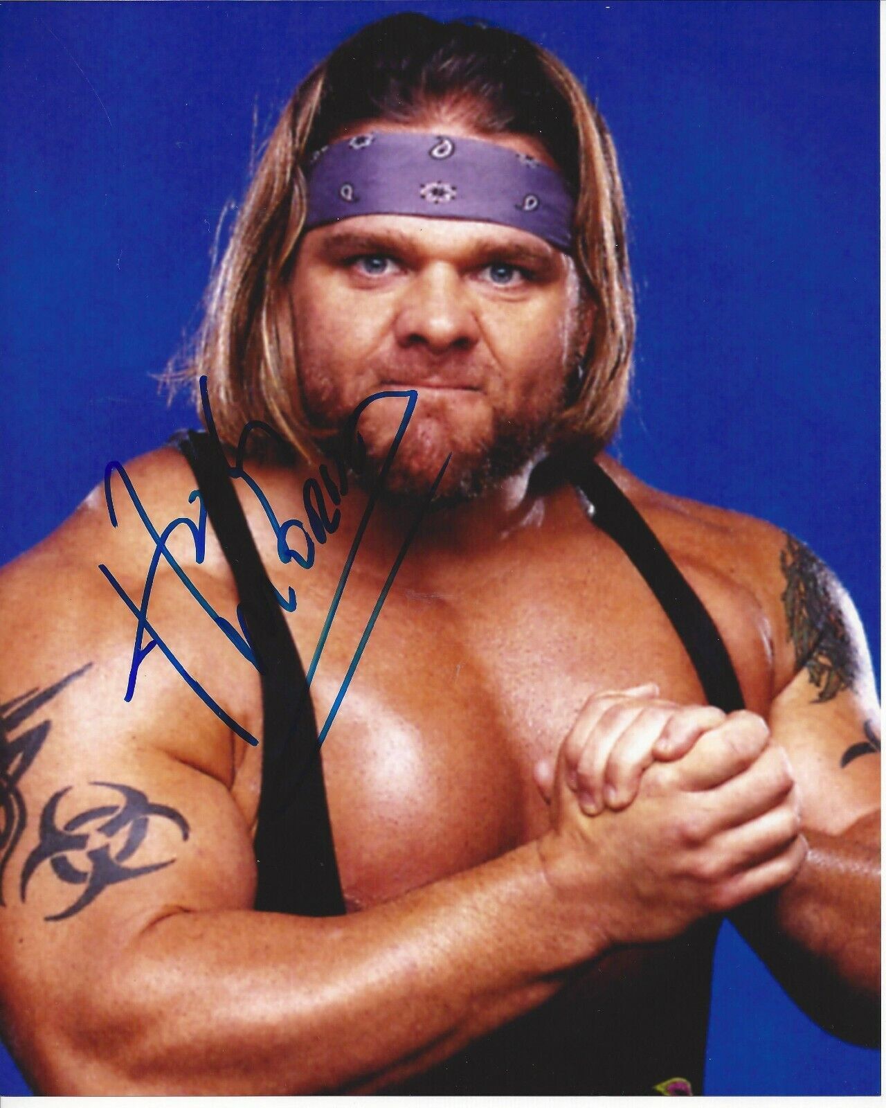 Hugh Morris Autographed 8x10 WWE WCW Monday NightB443