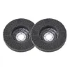 2PCS Nylon Fiber Flap Discs Angle Grinder Wear Resistant Strip Disc Buffing Wheels Multi-Use Lightweight for Clean Remove Paint Coating Rust Weld Oxidation (125x22 Grey)