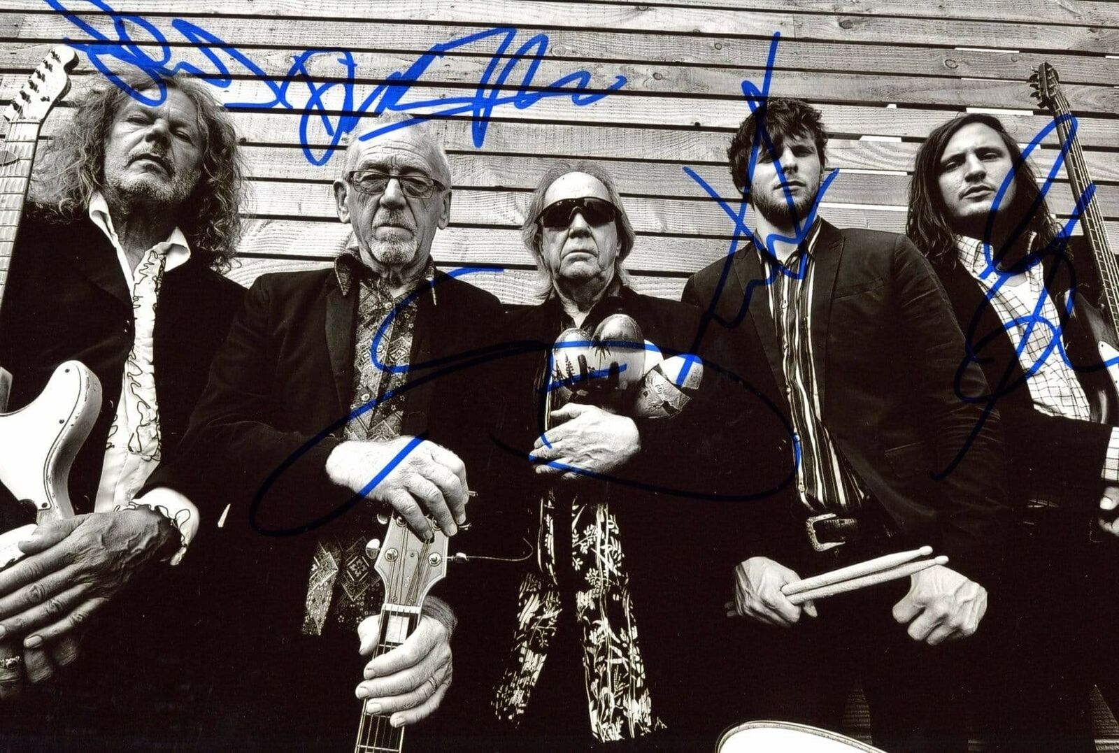 Pretty Things ROCK BAND SINCE 1963 autographs, In-Person signed Photo Poster painting