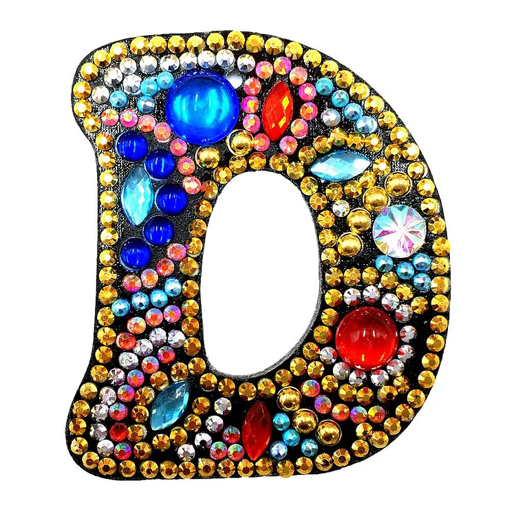 DIY Key Chain Diamond Painting Letters Bag Keyring Pendant Gift (D) gbfke