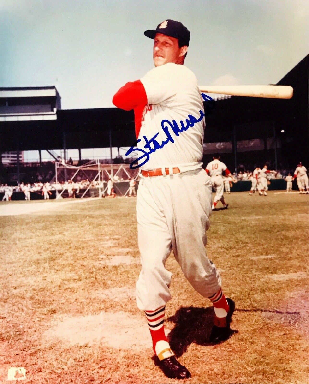 Stan Musial 8x10 SIGNED Photo Poster painting AUTOGRAPHED ( Cardinals HOF ) REPRINT