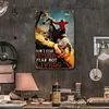 Western cowboy - Panneaux en &eacute;tain m&eacute;tallique(20*30cm/30*40cm)