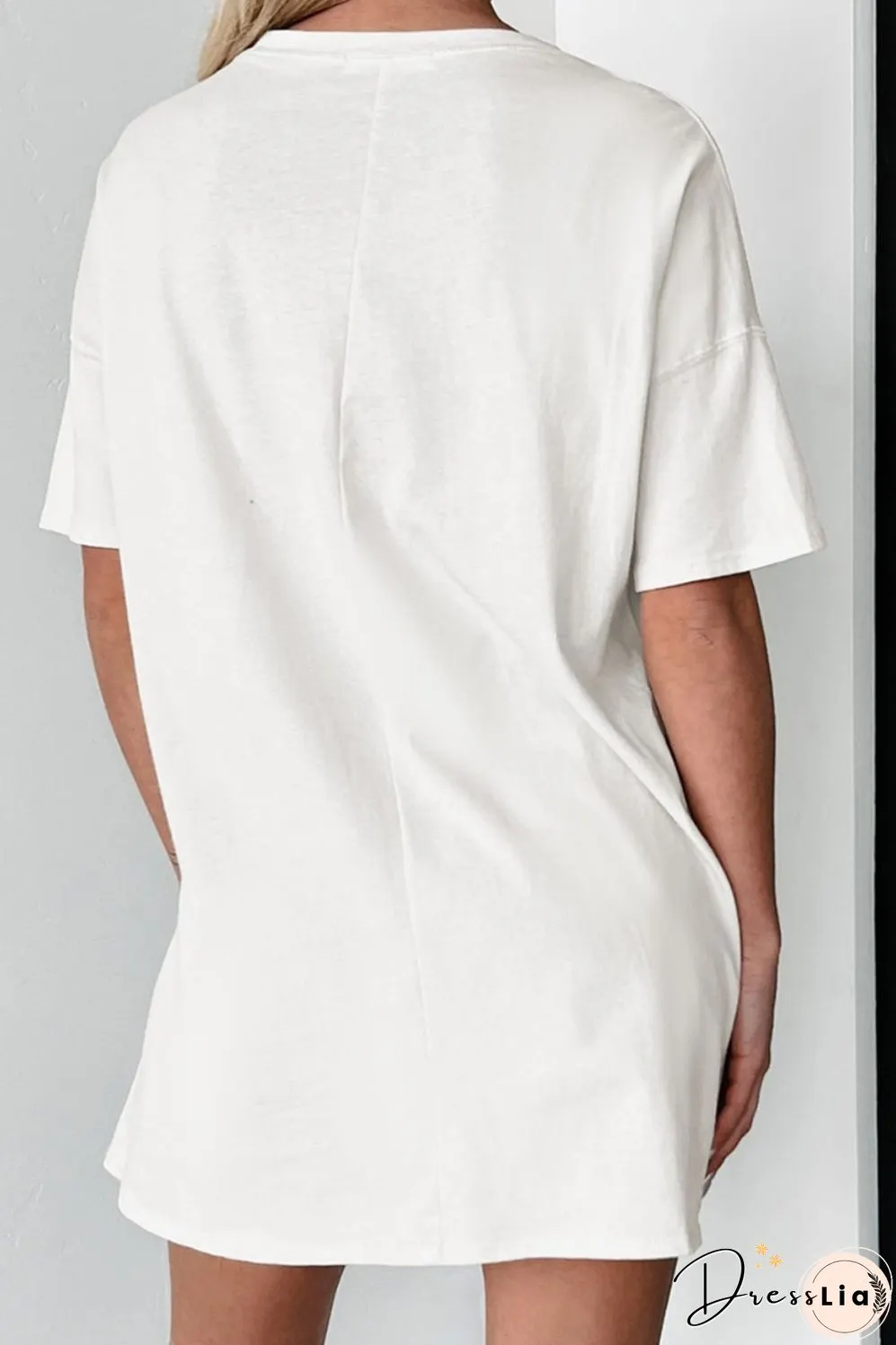 Bow Graphic Round Neck Short Sleeve T-Shirt