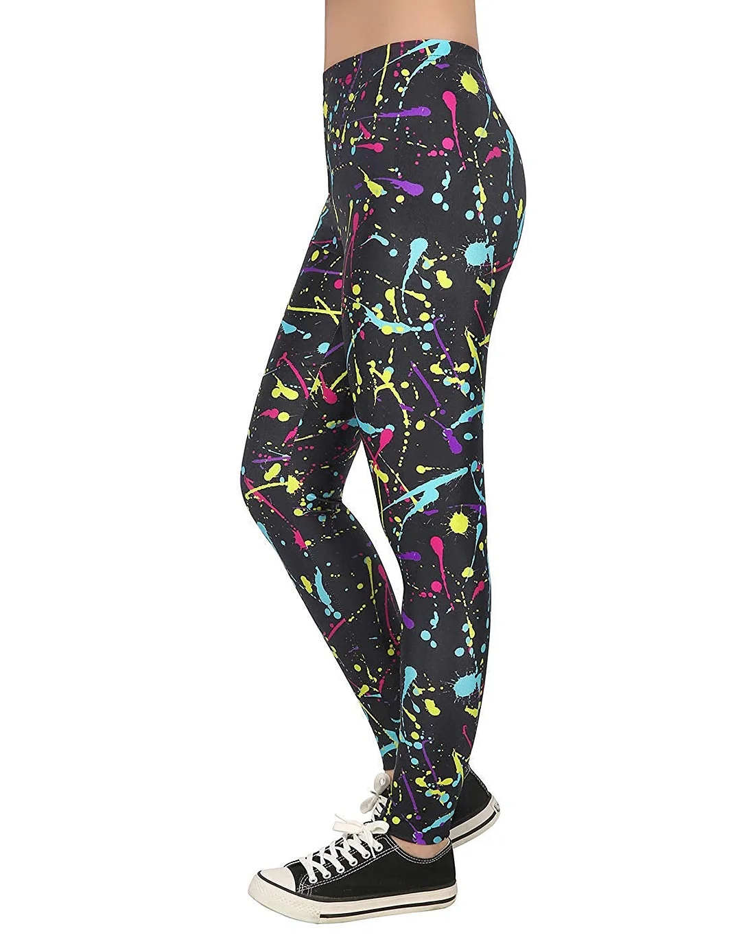 Trendy Design Workout Leggings - Fun Fashion Graphic Printed Cute Patterns
